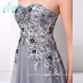 Satin Lace Appliques Sequined Beading Tulle Crystal Robes de soirée